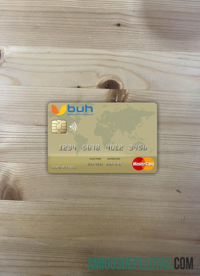 Haiti BUH Bank Mastercard Photolook Front amostra